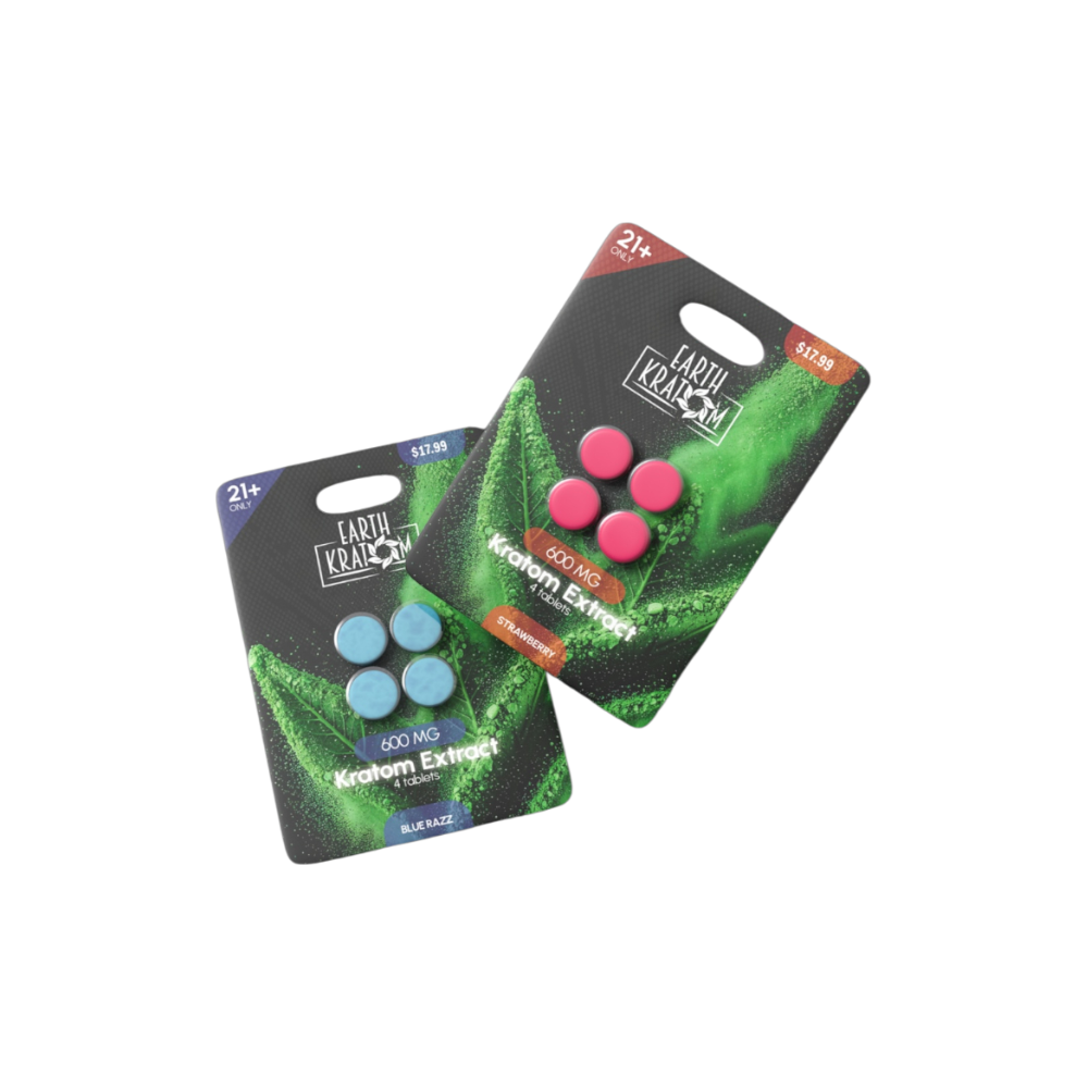 Earth Kratom Extract Flavored Tablets 150mg 4ct