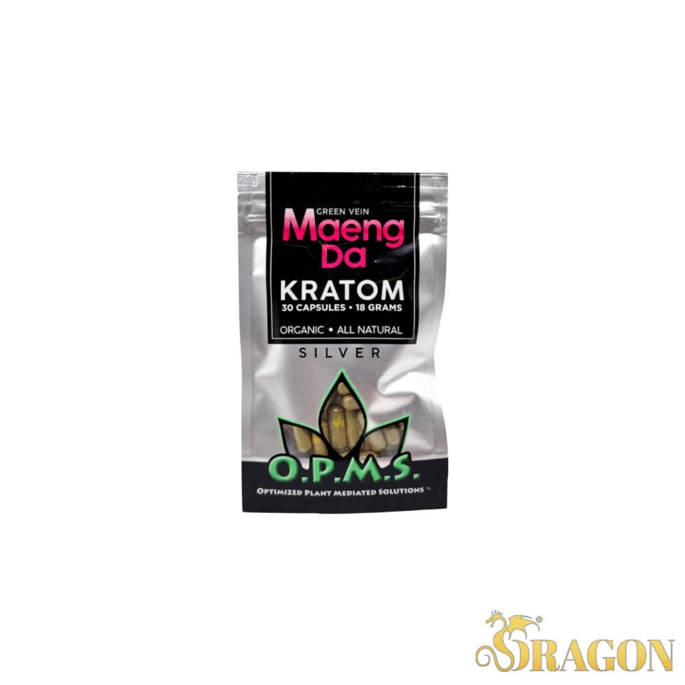 OPMS Silver Kratom Capsules 18g (30 Count)