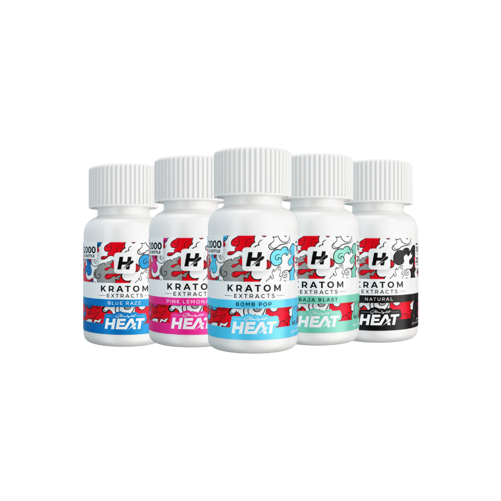 Straight Heat Kratom Extracts Flavored Tablets 200mg 10ct