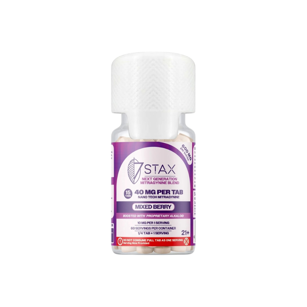 7Stax Next Generation Mitragynine Blend Kratom Tablets 40mg 15ct