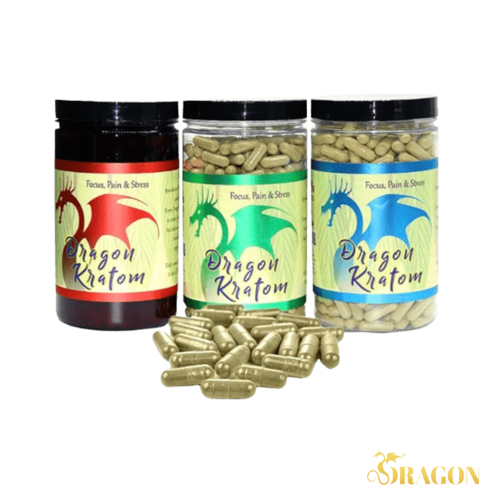 Dragon 500 Count Jar Kratom Capsules