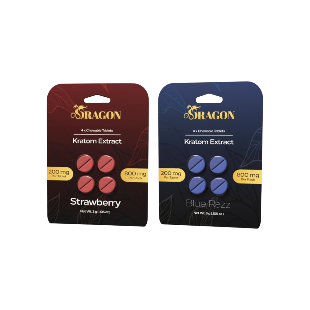 Dragon Kratom Extract Flavored Tablets 200mg 4ct