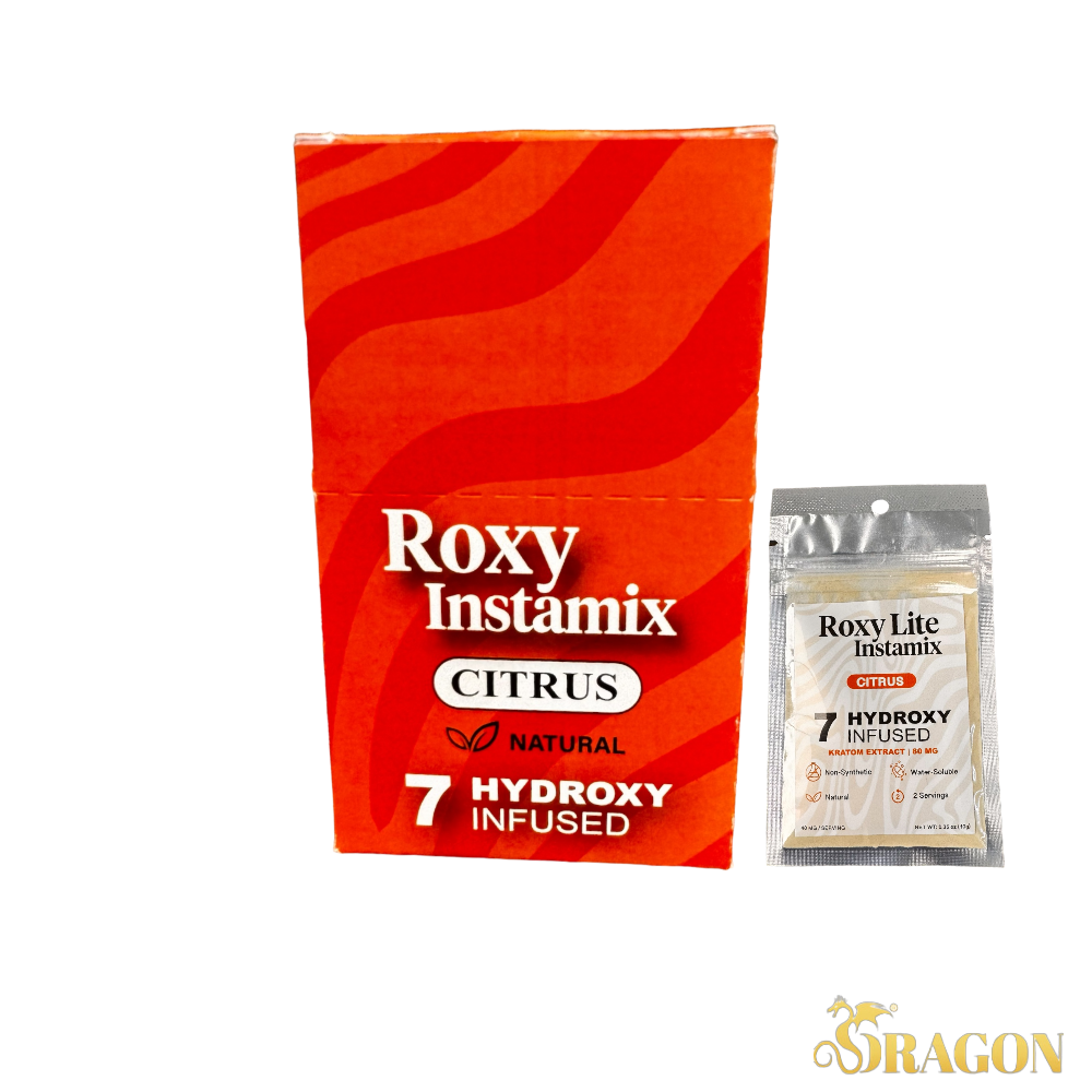 Roxy Lite Instamix Citrus Drink Mix 16mg 7-Hydroxymitragynine Kratom Sachets