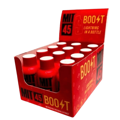 MIT45 Boost 2oz 12 Count Box Mitragynine Kratom Energy Shot