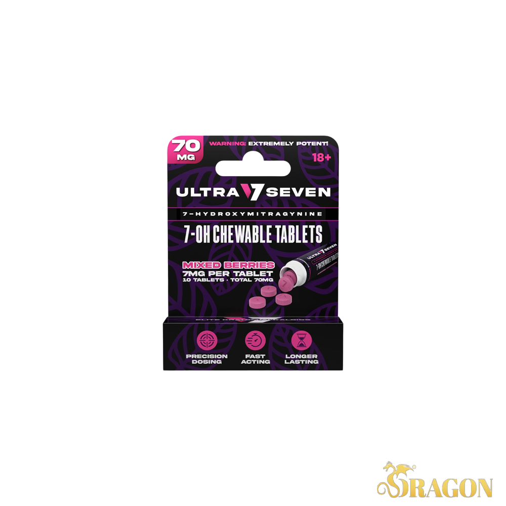 Ultra Seven 7mg 7-Hydroxymitragynine Kratom Tablets