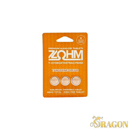 ZOHM 7-Hydroxy Kratom Tablets 22mg (3 Count Blister Pack)