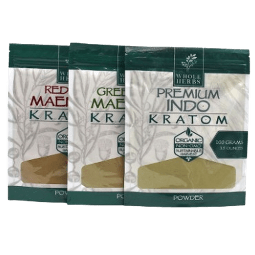 Whole Herbs 100g 3.5oz Pouch Powder Mitragynine Kratom